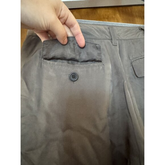 Club Monaco Silky Olive Green Size 4 Trouser Pant Womens - Picture 4 of 6